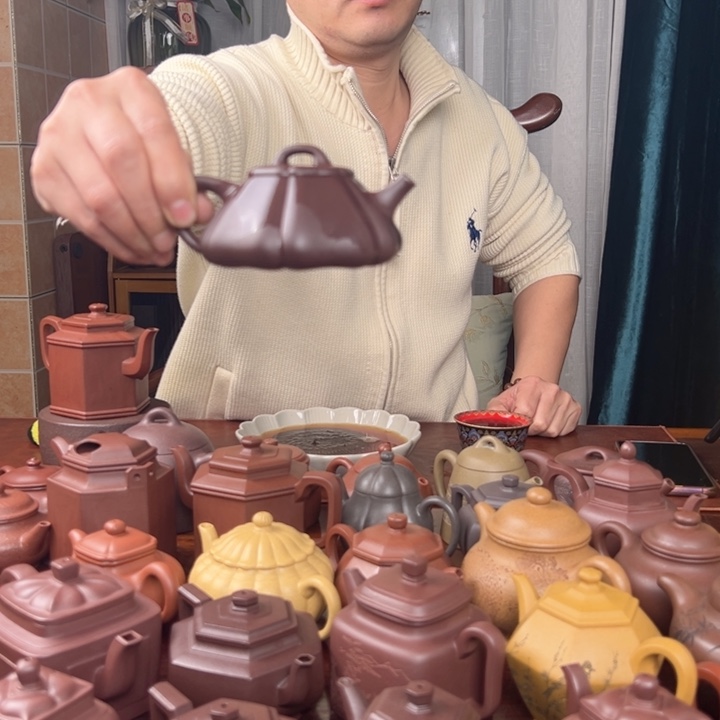 紫砂茶壶这***黄紫泥海堂石瓢