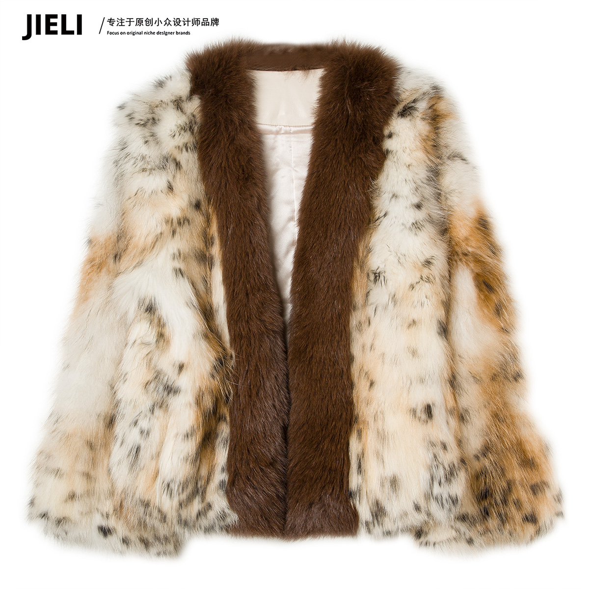 JIE LI/街力原创小众设计师秋冬短款草草外套女W526