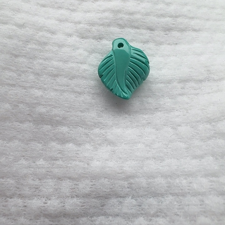 尺寸：17/14/5➕雕刻绿树叶配珠