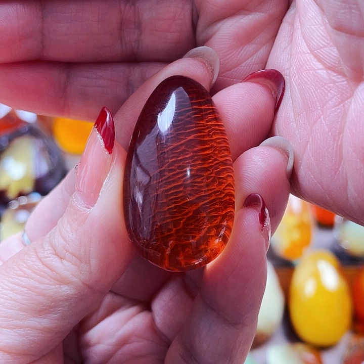 琥珀戒指未镶嵌阿****8戒指