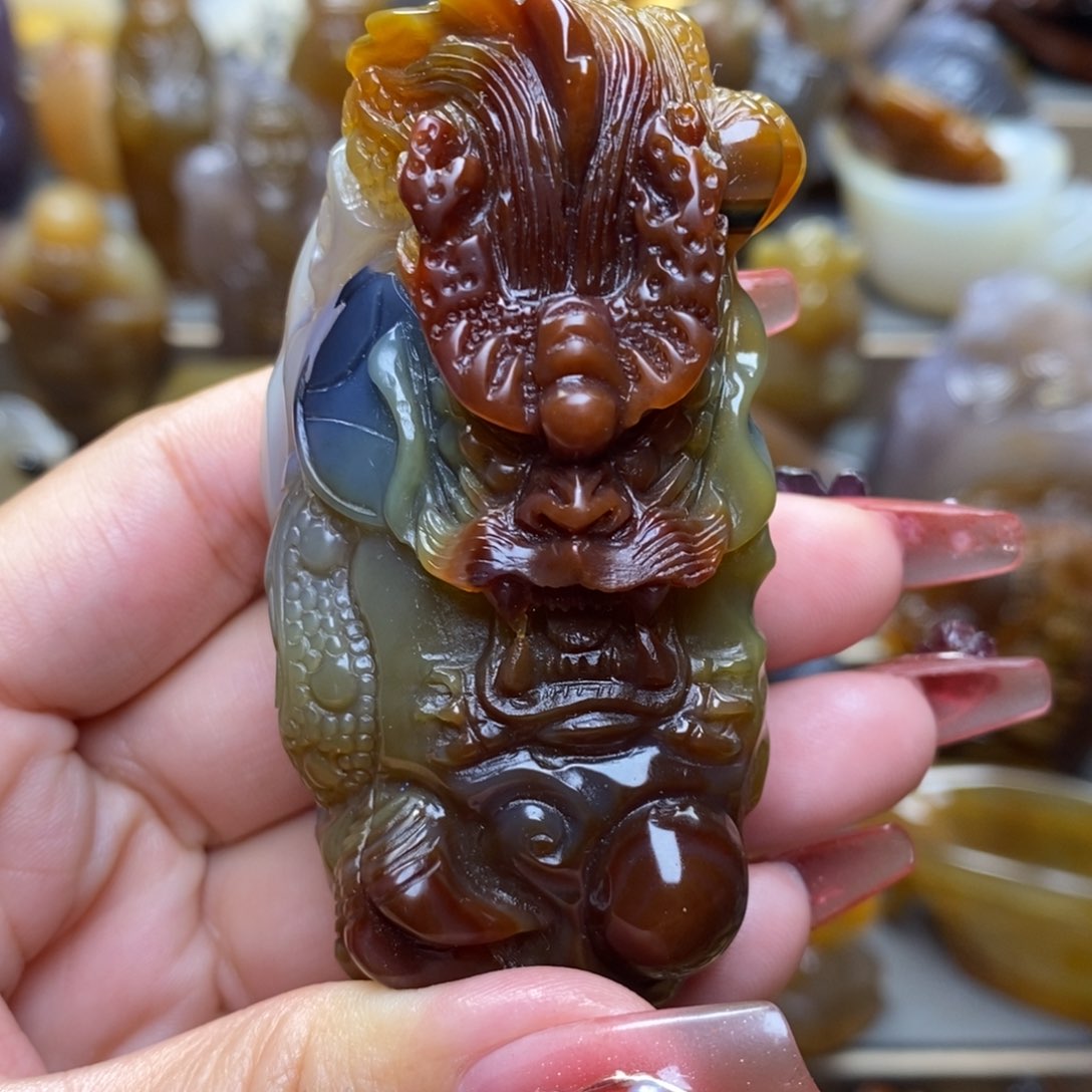 玛瑙/玉髓把件未镶嵌
