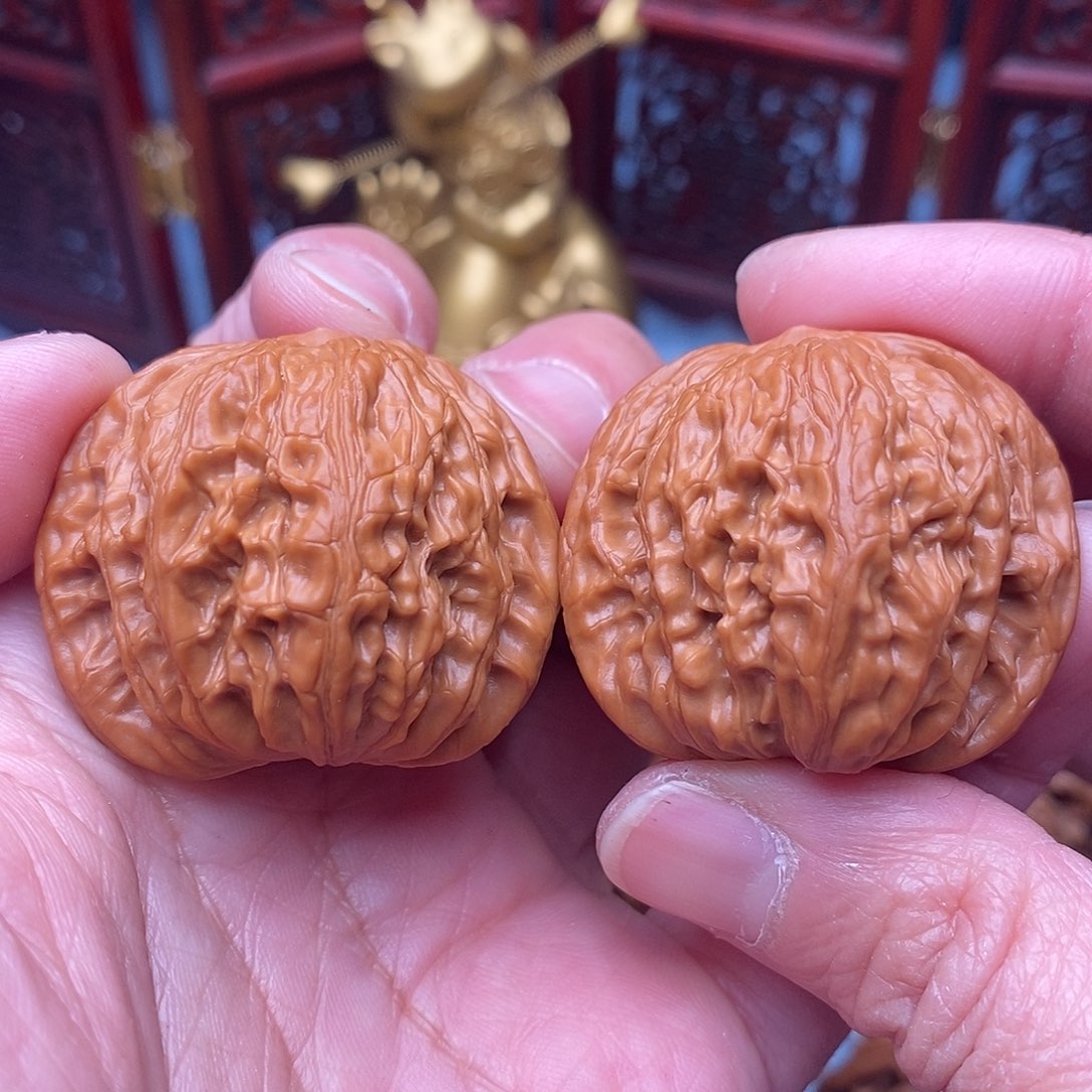 把件文玩核桃毕业肉球全品山地正磨36尺