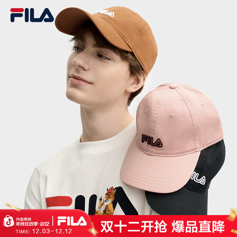 Fila斐乐情侣款棒球帽时尚潮流百搭运动休闲简约遮阳轻便鸭舌帽