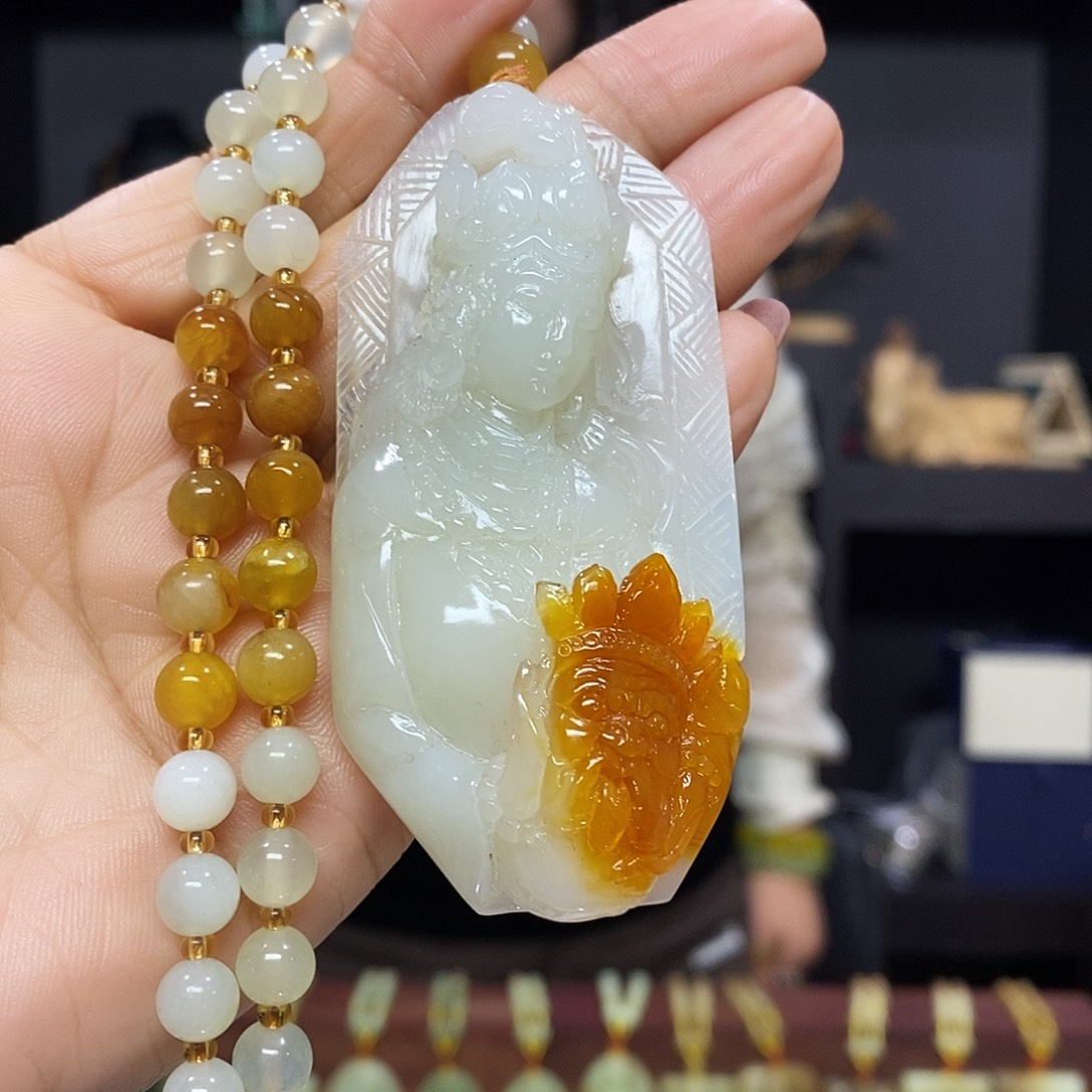 岫玉挂件吊坠未镶嵌