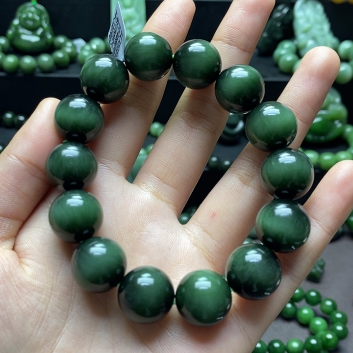 和田玉手串未镶嵌