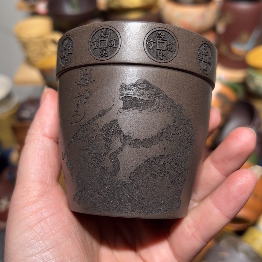 紫砂茶杯宜兴紫砂主人杯