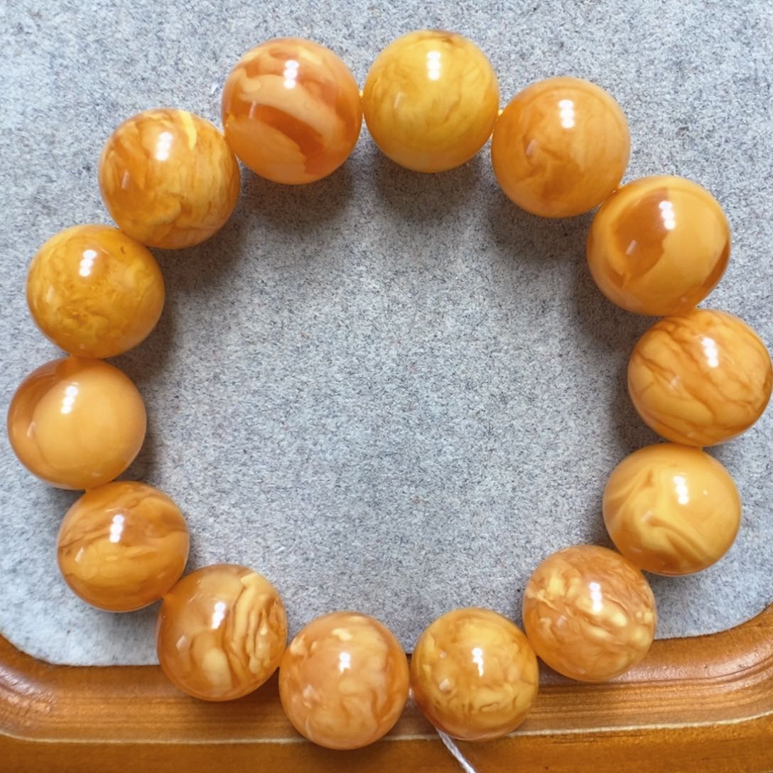 蜜蜡手串未镶嵌蜜蜡