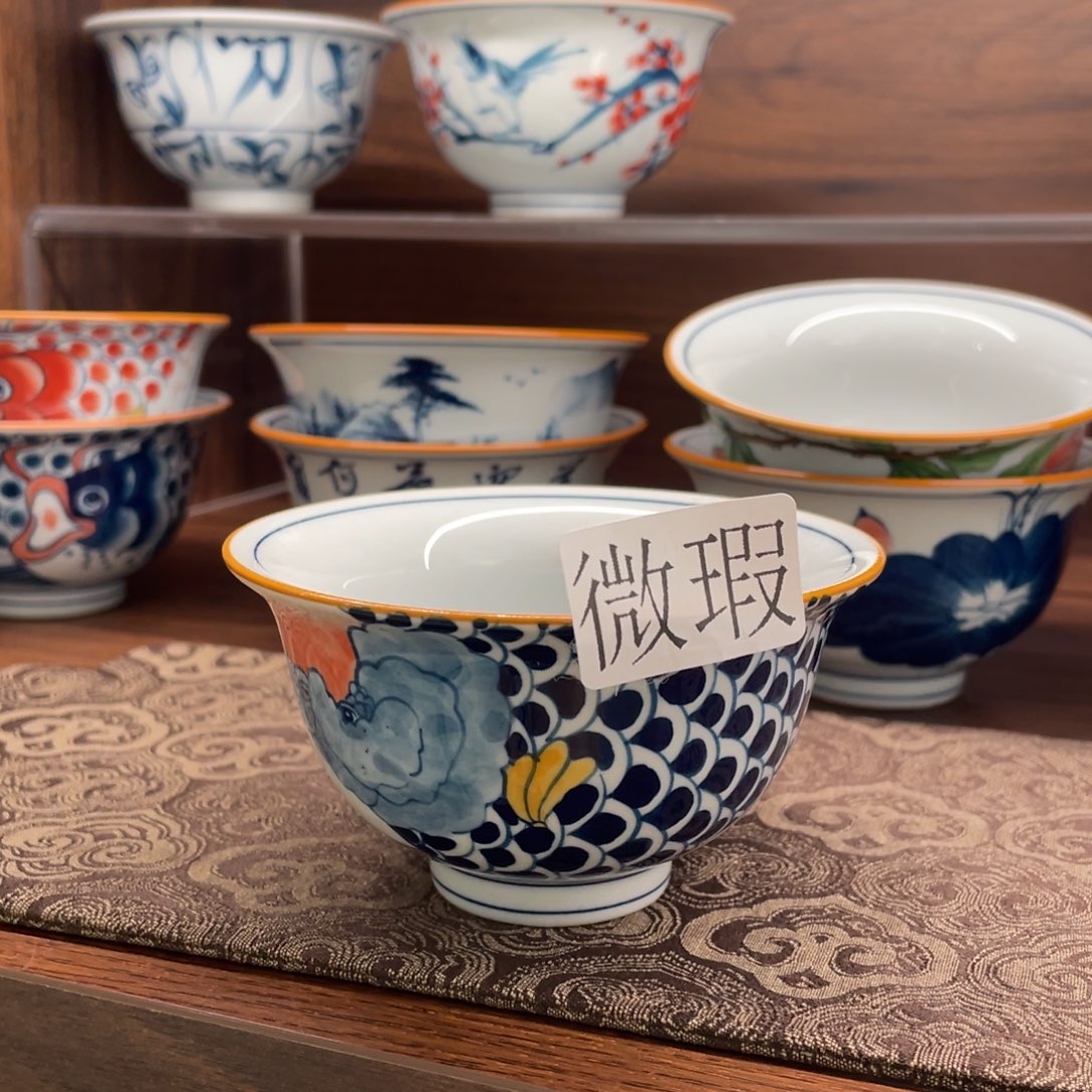 有瑕纯手绘釉下彩