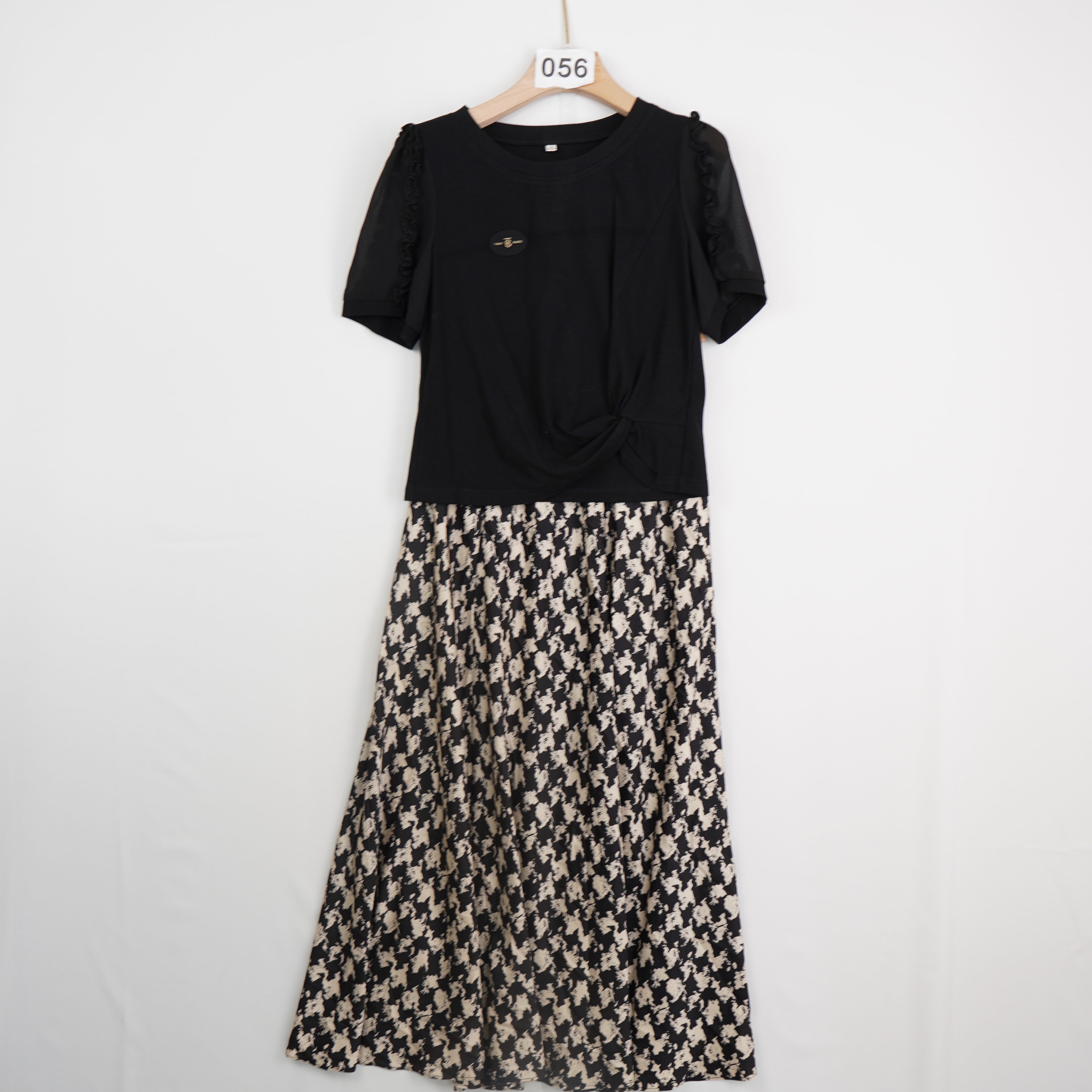 HH-056圆领通勤风女装轻奢风套装法式时尚套装