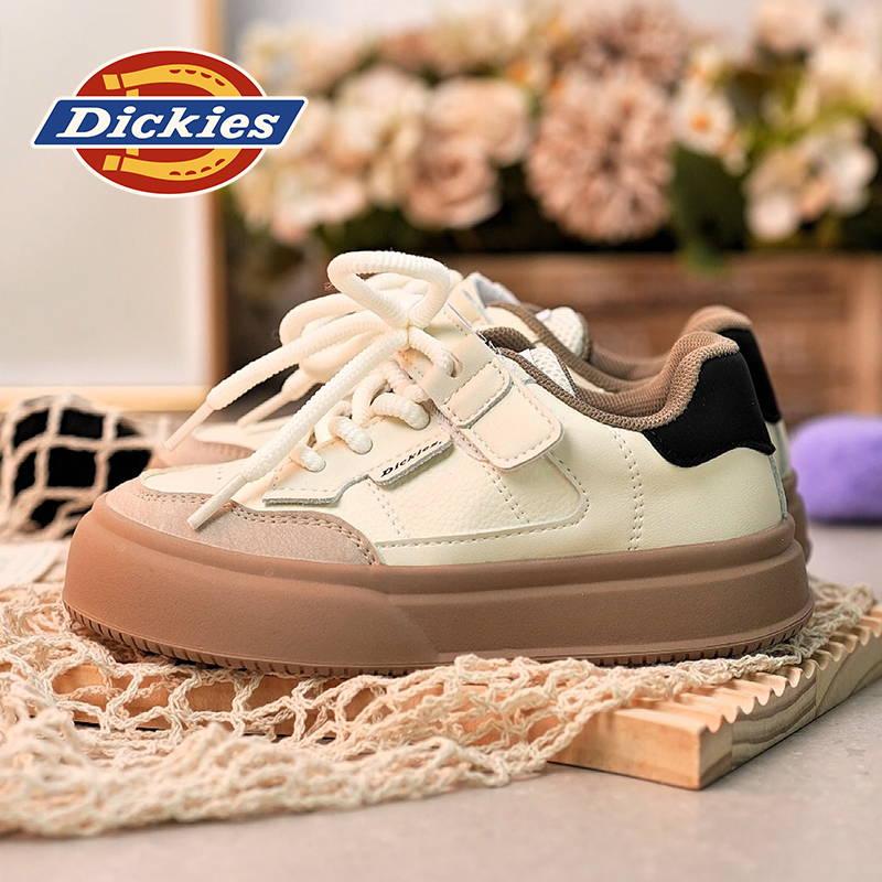 Dickies女鞋秋冬小白鞋青少年时尚百搭德训鞋厚底防滑舒适板鞋