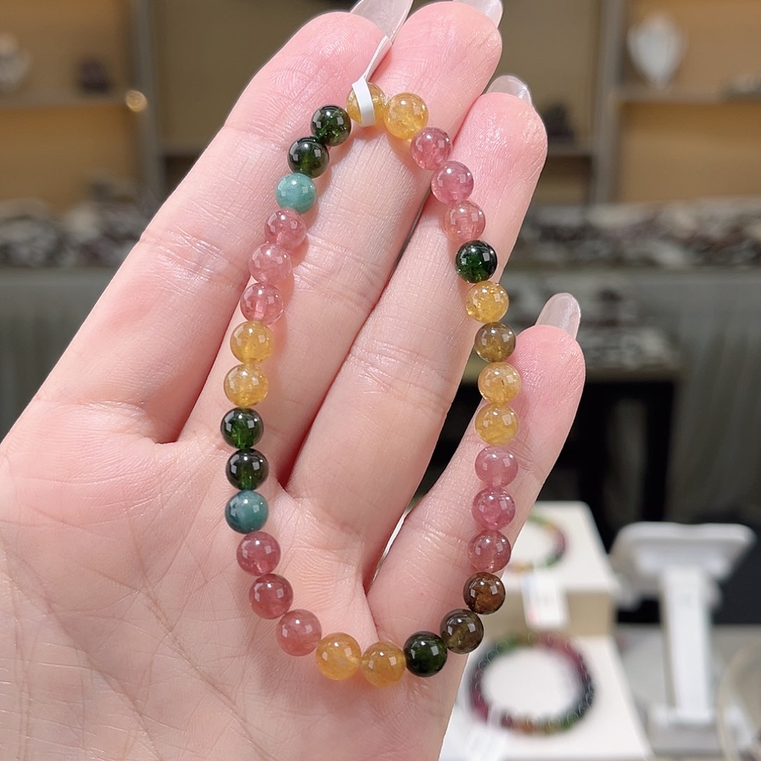 碧玺多样性发一件6mm未镶嵌