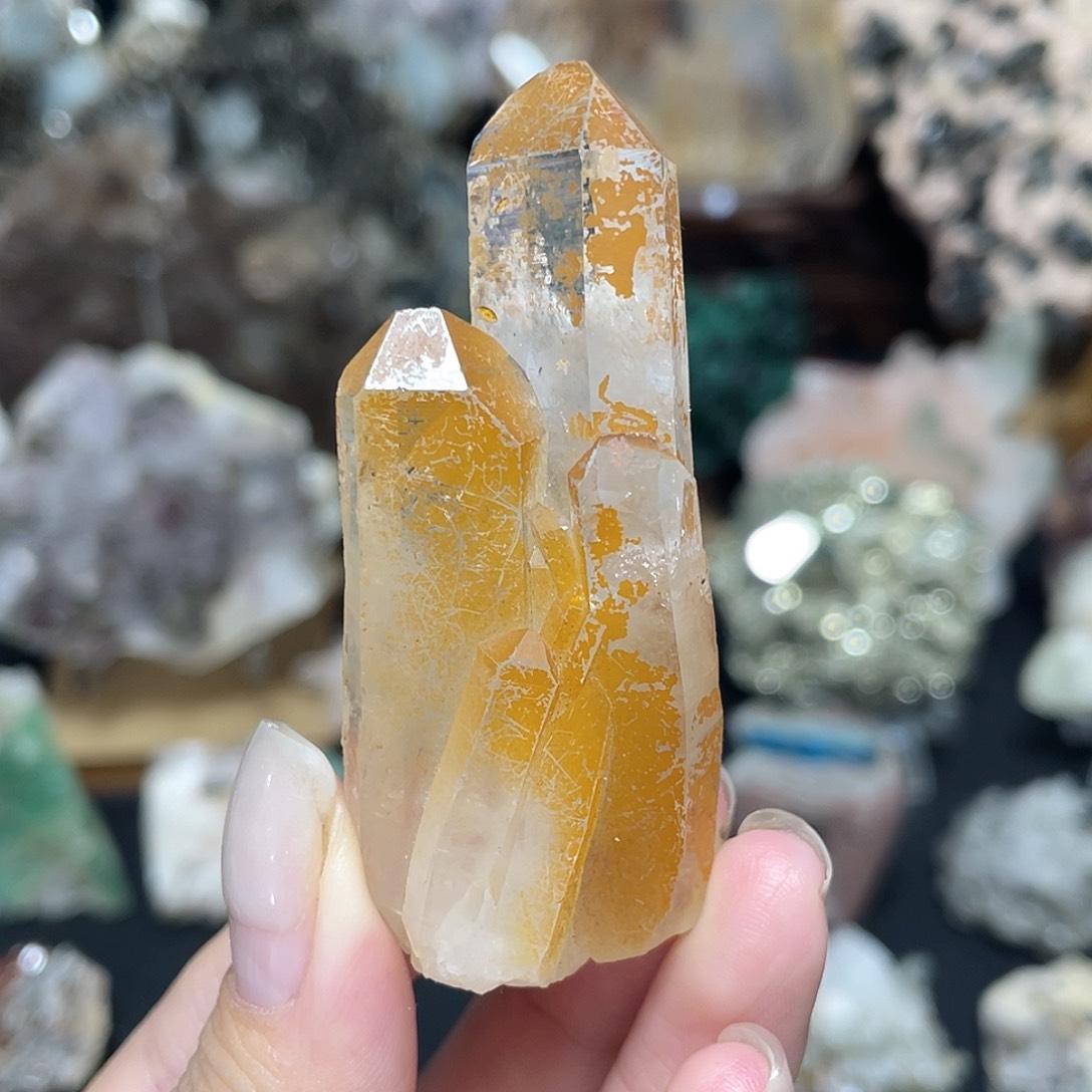 黄晶喜玛萤石（处理）