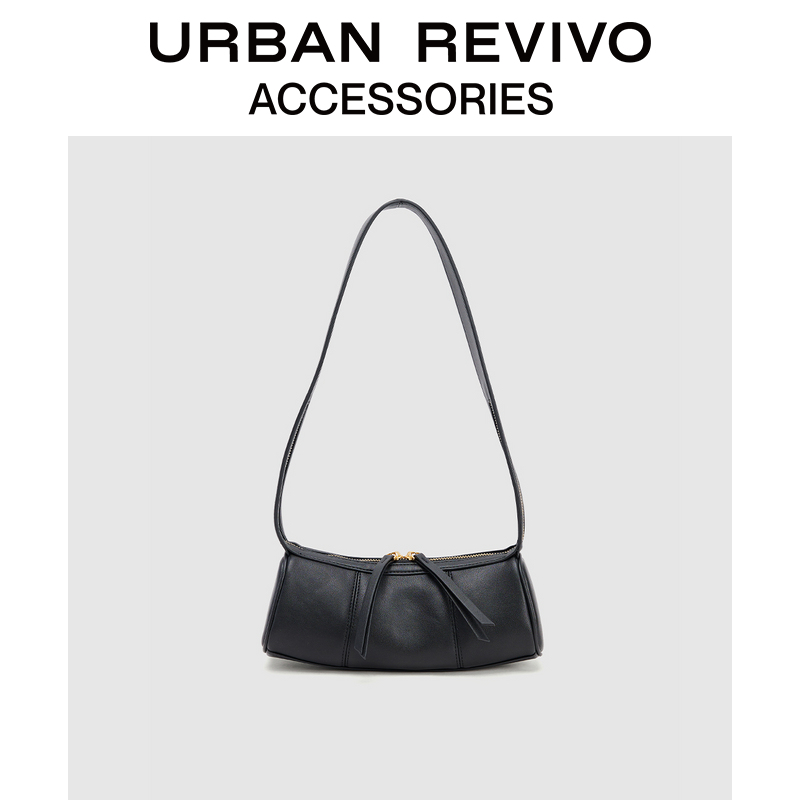 URBAN REVIVO2025夏季新款女士通勤百搭拉链单肩包UAWB50110