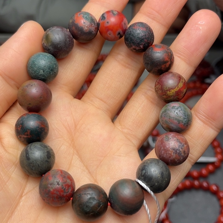 玛瑙/玉髓手串13多样性发1未镶嵌