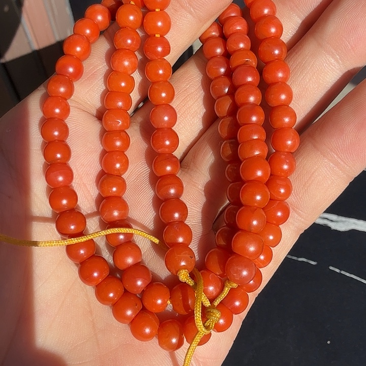 南红玛瑙未镶嵌颈饰南红108