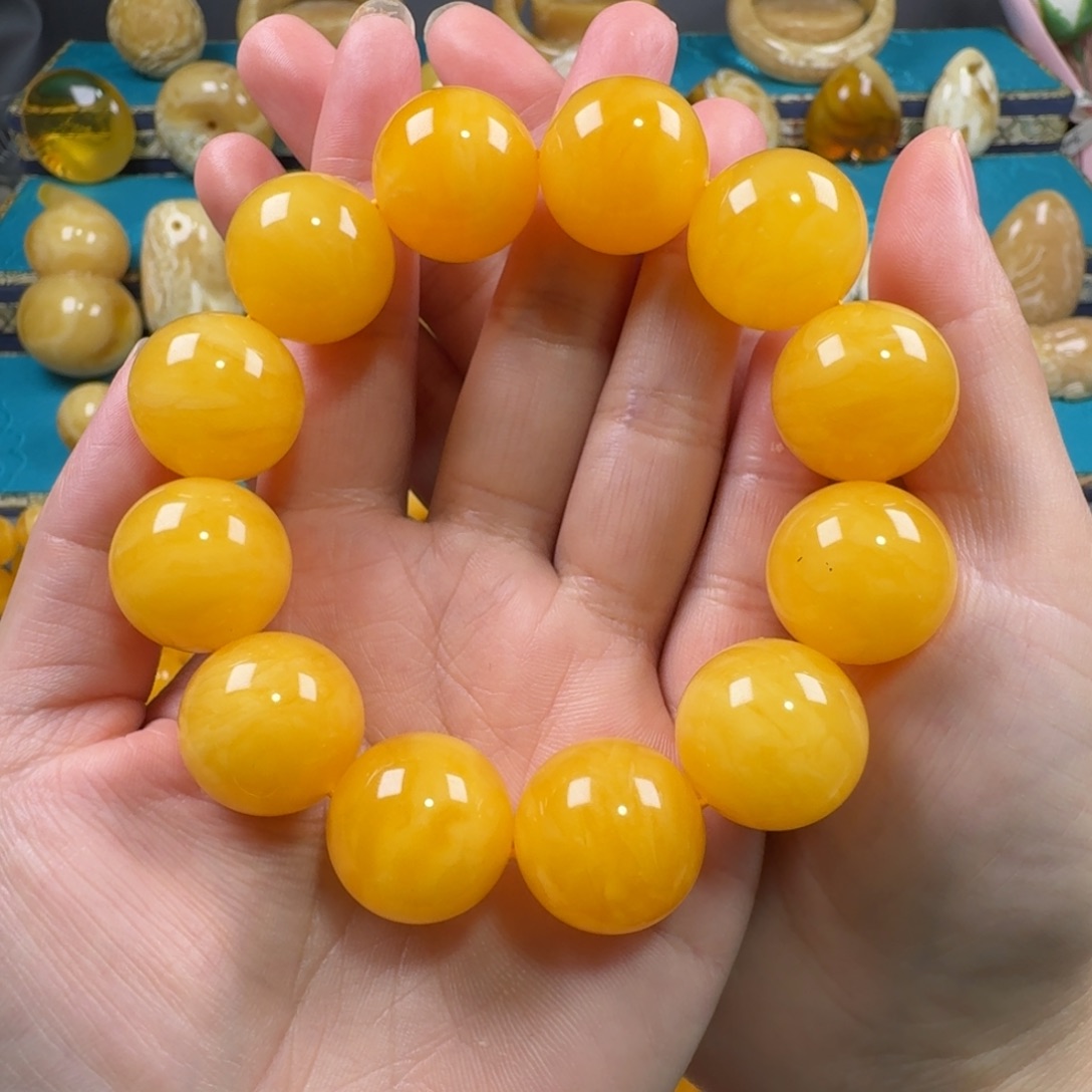 未镶嵌琥珀手链蜜蜡