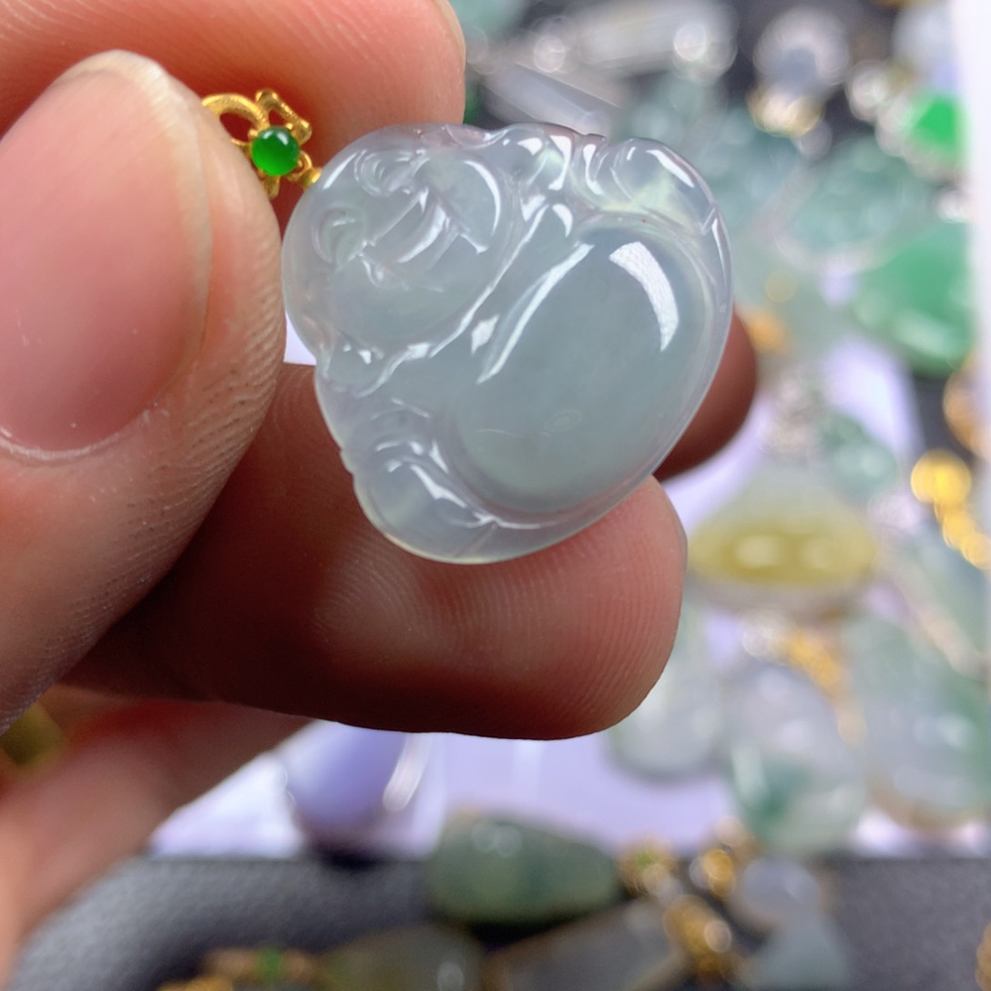 【闪购商品】翡翠颈饰18K金镶嵌翡翠