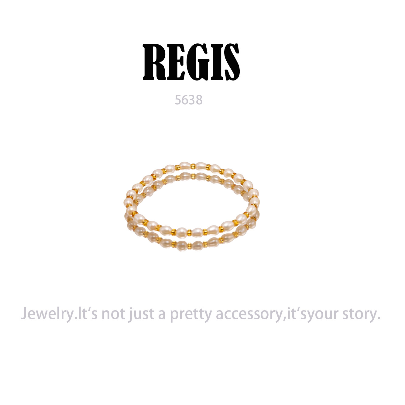 镀K金  REGIS 手串~5638