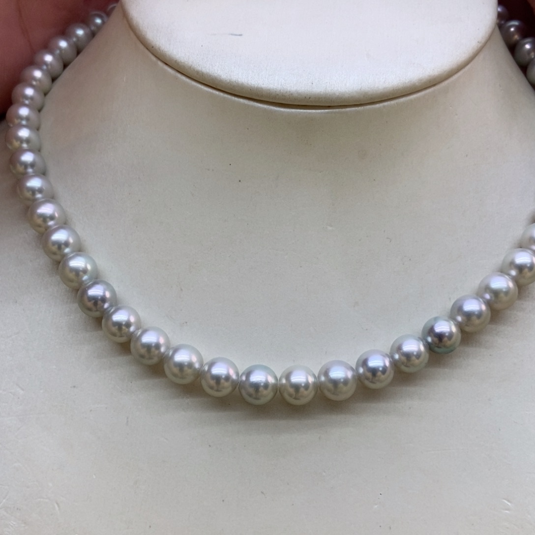 海水珍珠项链银S925镶嵌