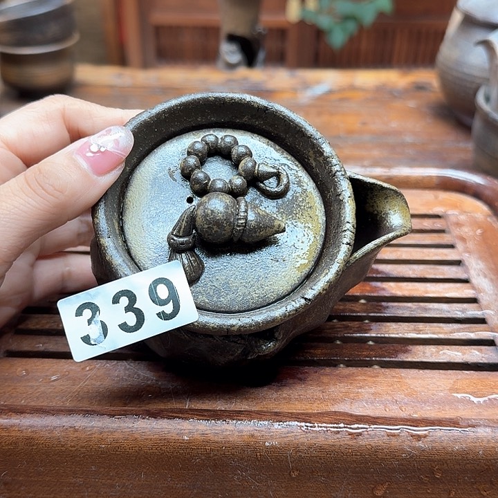纯手工制作粗陶茶具