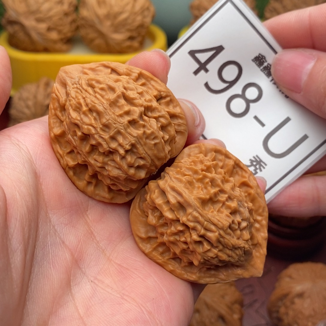 文玩核桃把件一抹红38