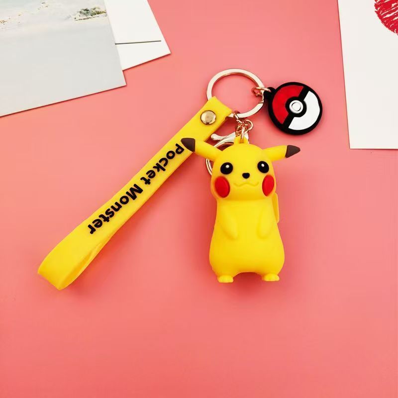 可爱卡通宝可梦钥匙扣汽车书包挂件情侣礼品