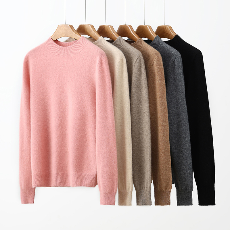 半高领，圆领100%山羊绒一线成衣打底衫