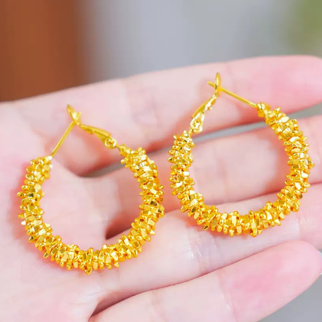 【抖音好货】孟加拉赤金豆豆提炼手工改款【爆闪碎碎金】精工版