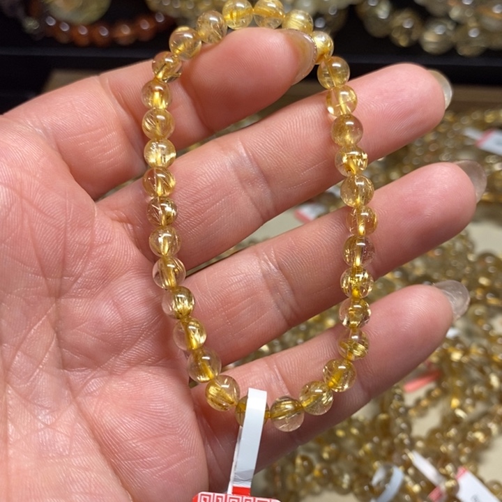 发晶手链未镶嵌何***?天然钛晶手链