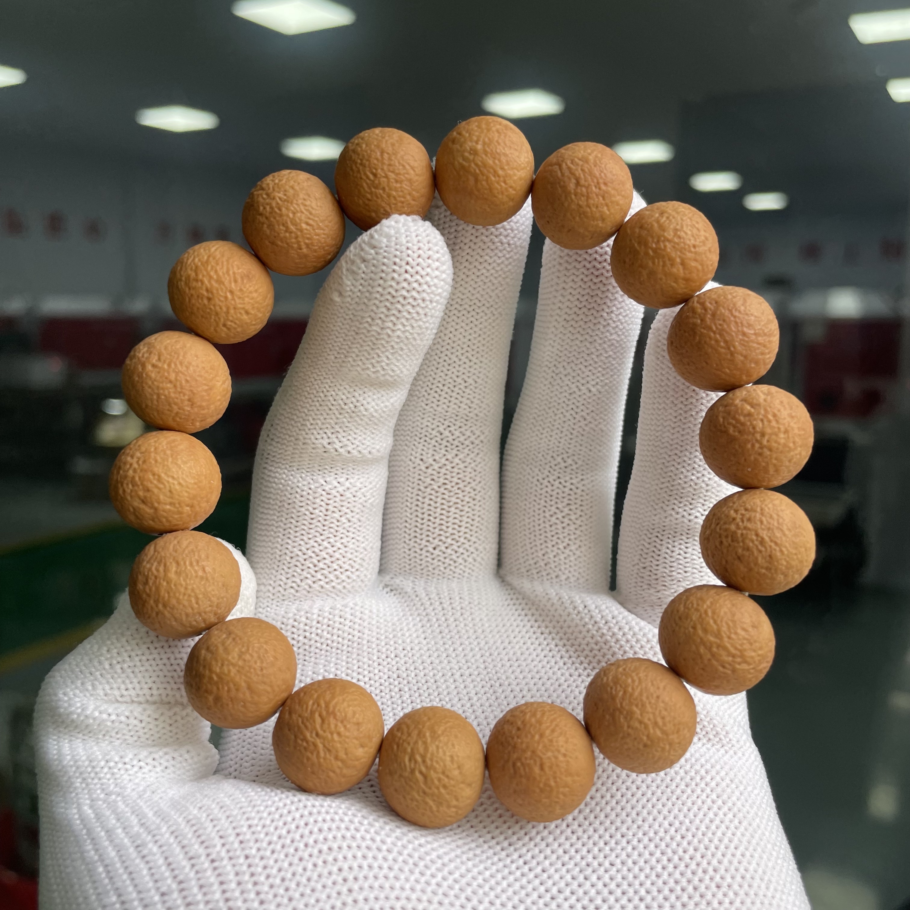 问道出品—橘子皮，锤纹质感，13MM-15MM猴头手串全品