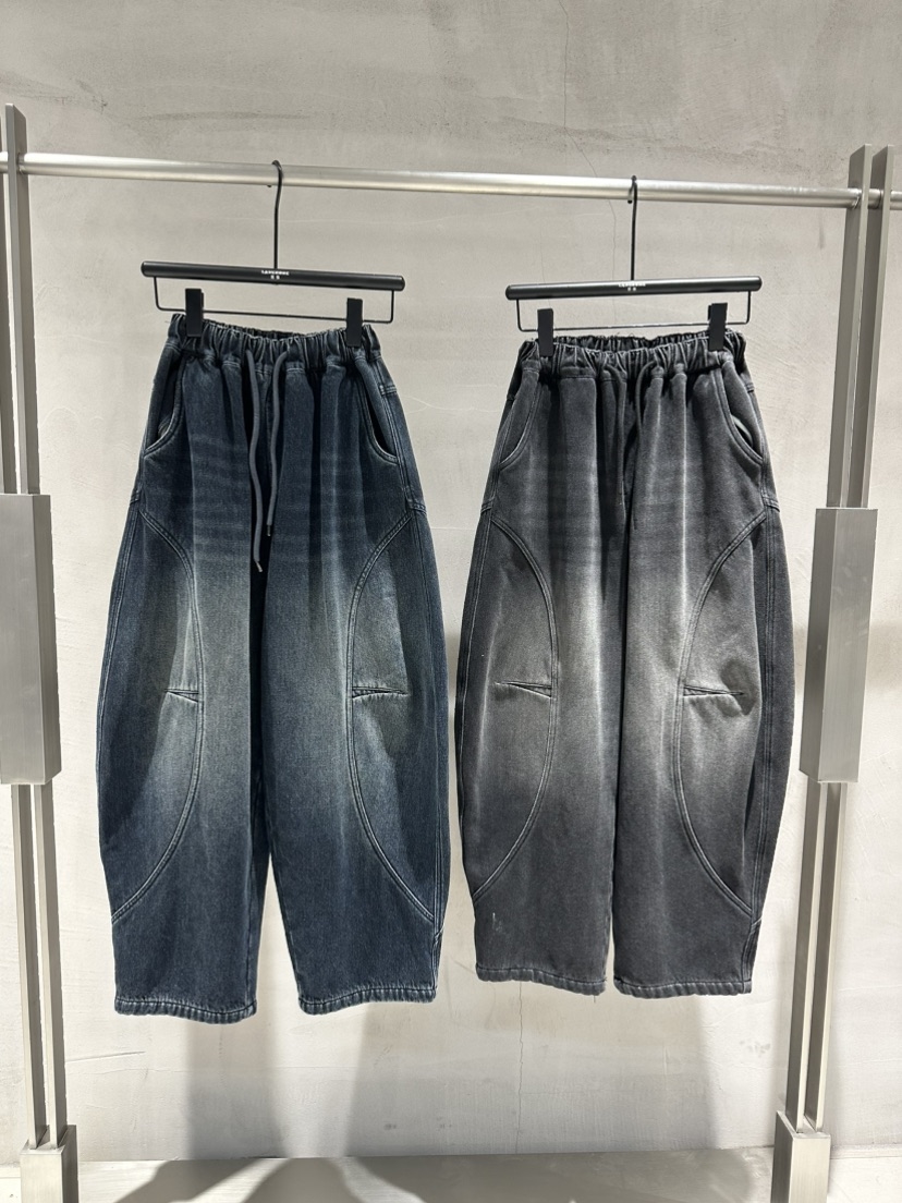 【两色可选】31063 览虫25年新款深秋冬季 加绒 休闲牛仔裤童装0146