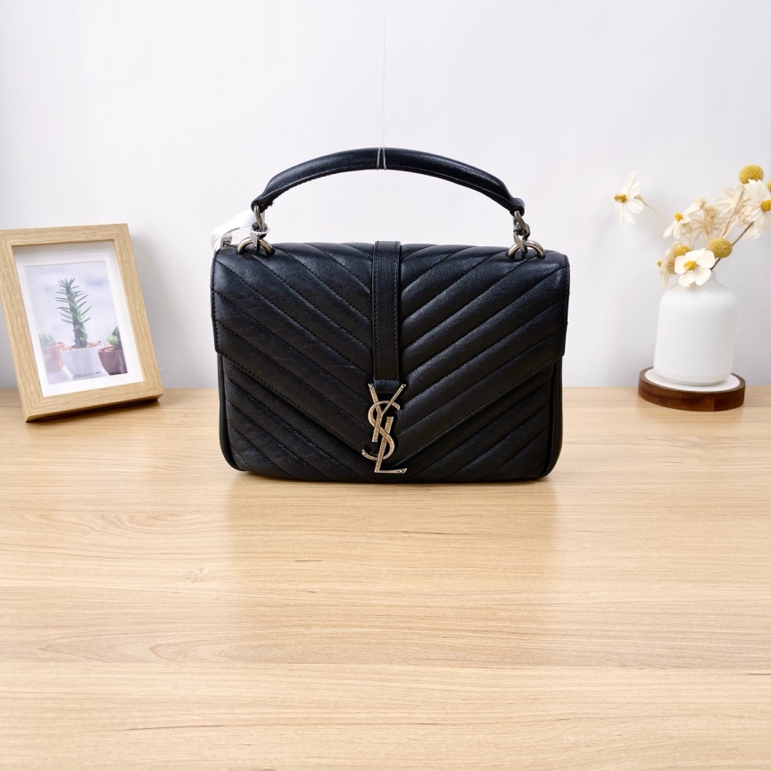 95新 YSL/圣罗兰 College /单肩包/7374