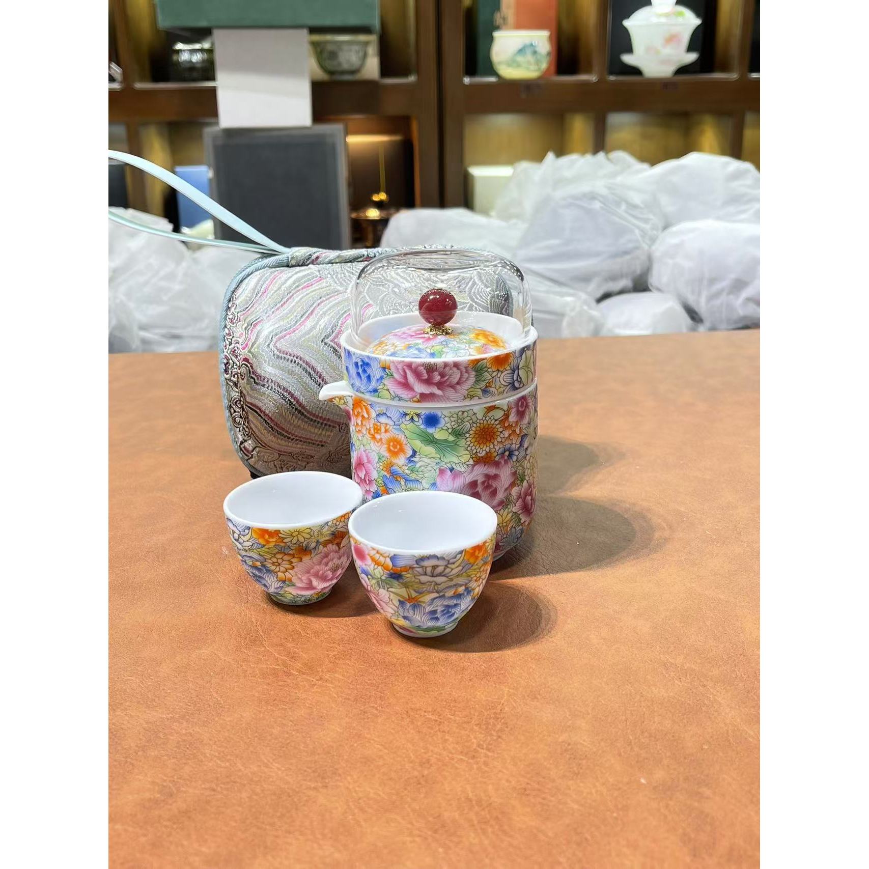 珐琅彩万花旅行套装3783