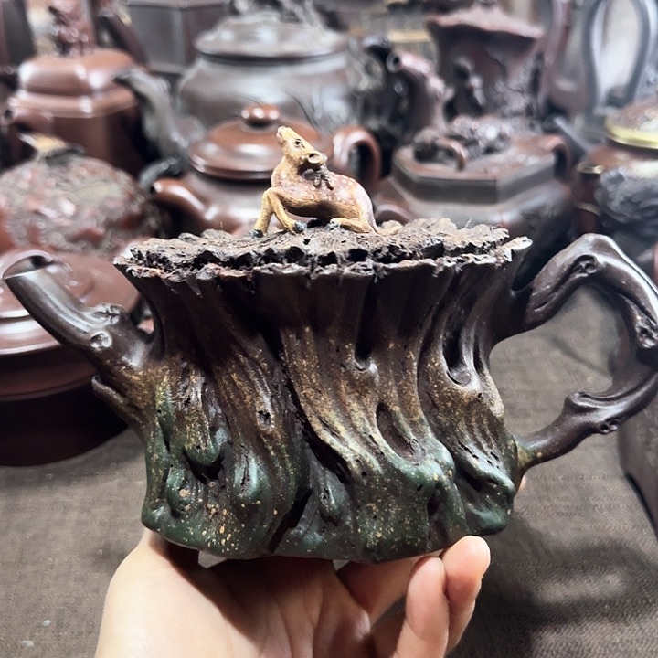 泥塑广**汉紫砂壶茶具壶