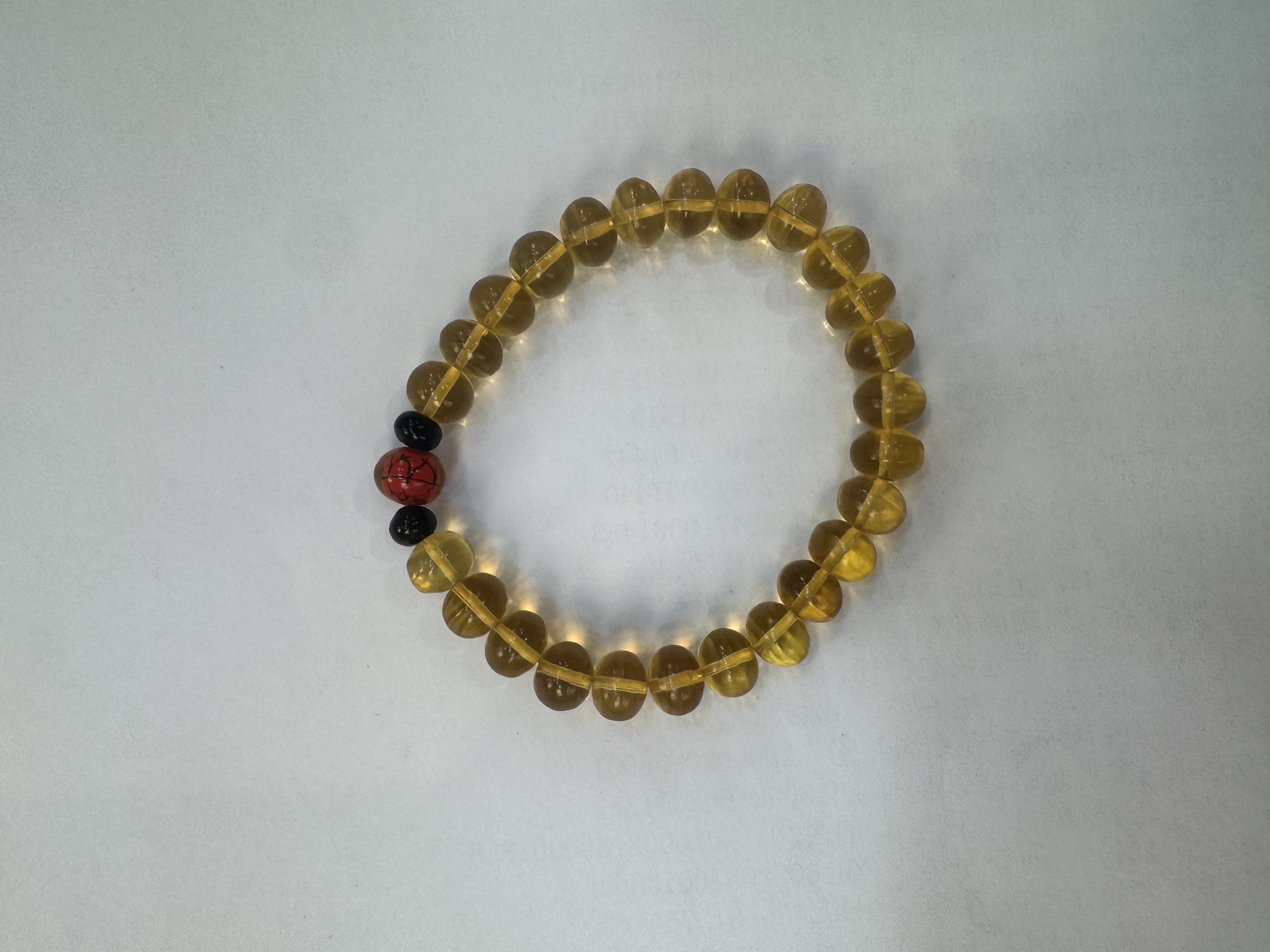 抚顺琥珀9mm 金珀手串 单圈百搭 多样性发货