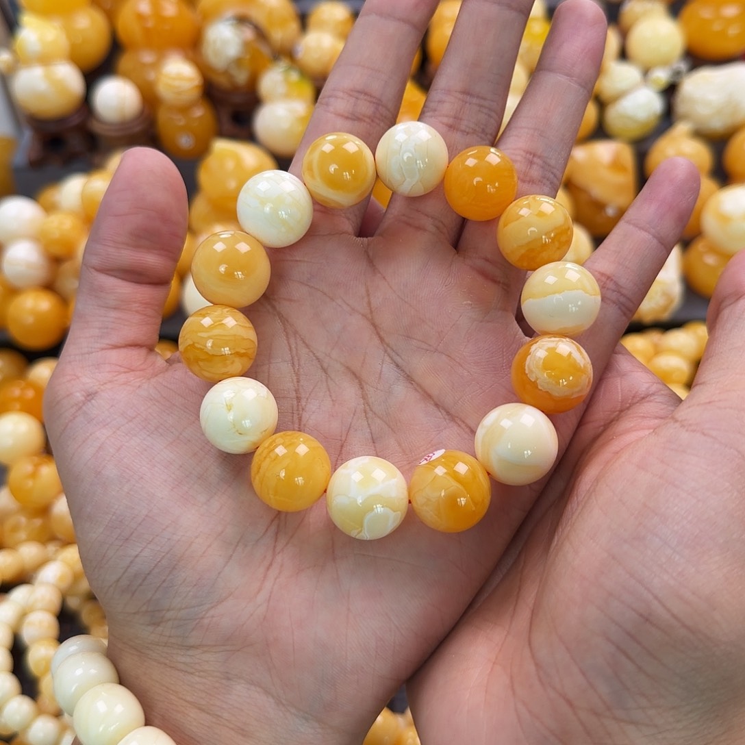 琥珀未镶嵌珠宝奇石16mm