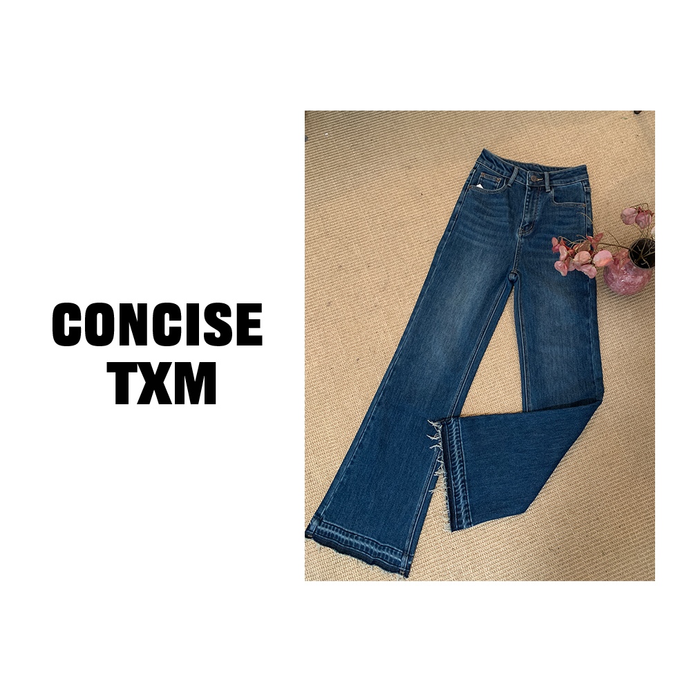 【唐小木】微喇牛仔裤 新款长裤时尚百搭显瘦牛仔裤 X1149