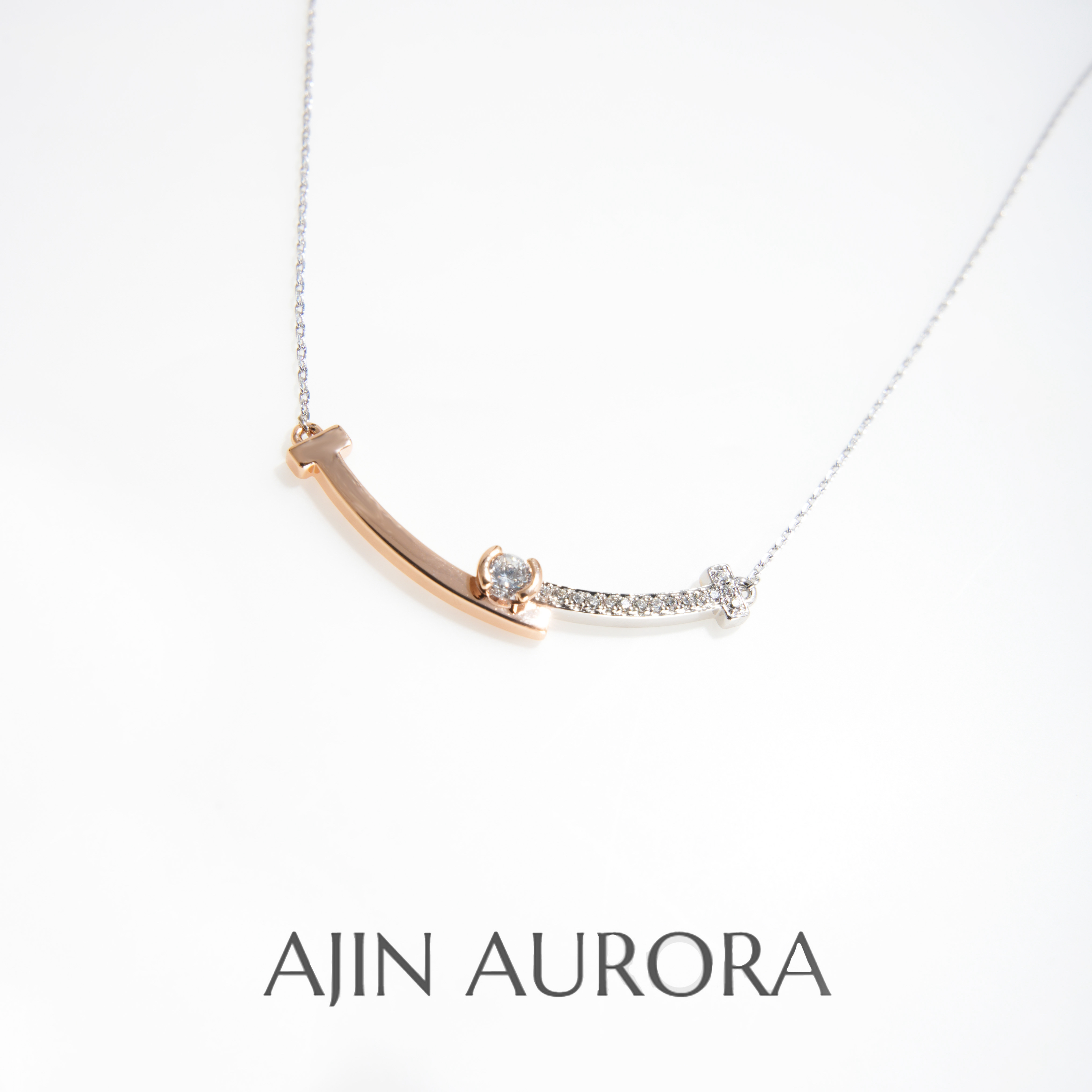 铜项链 微笑项链铜合金项链