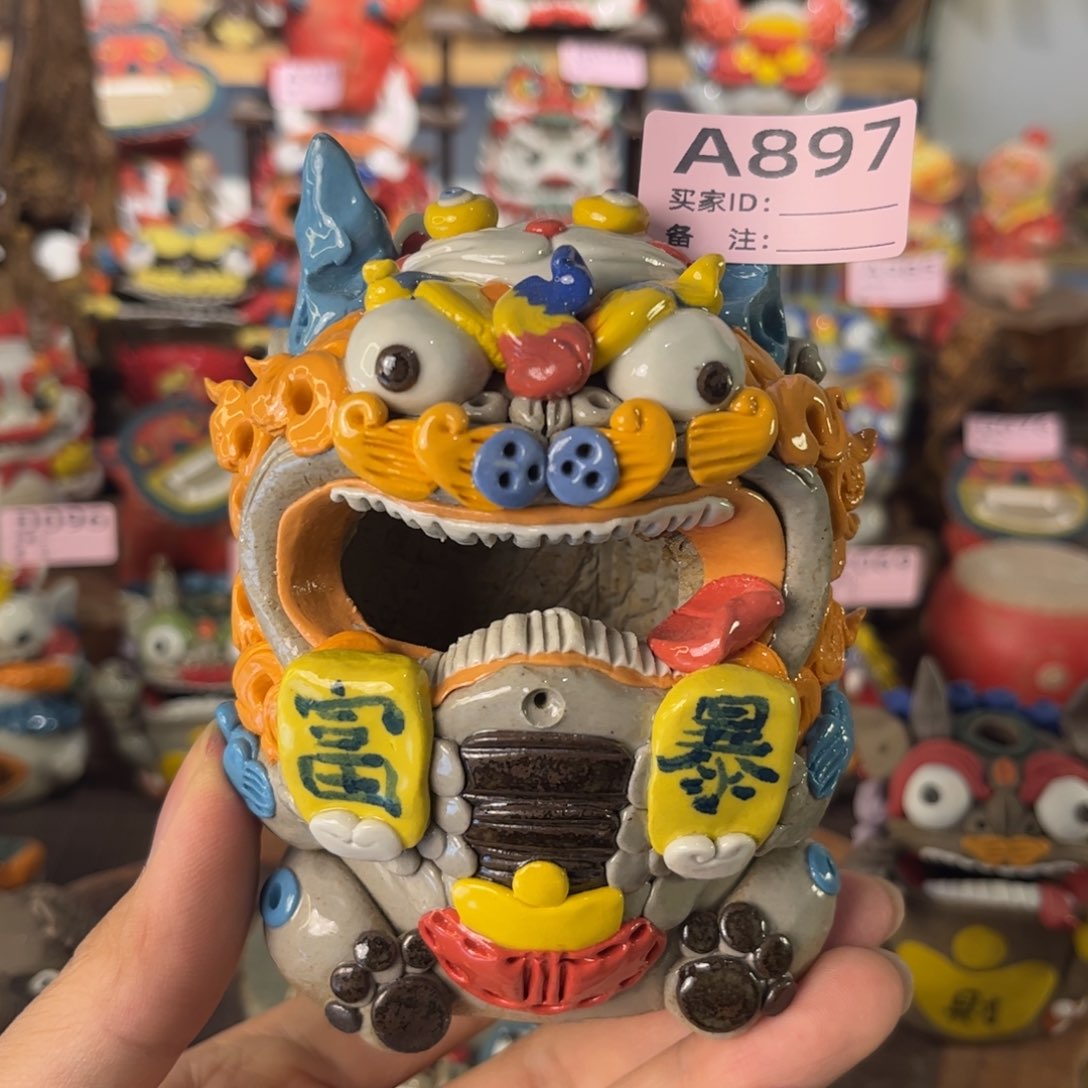 泥塑纯手工茶宠摆件
