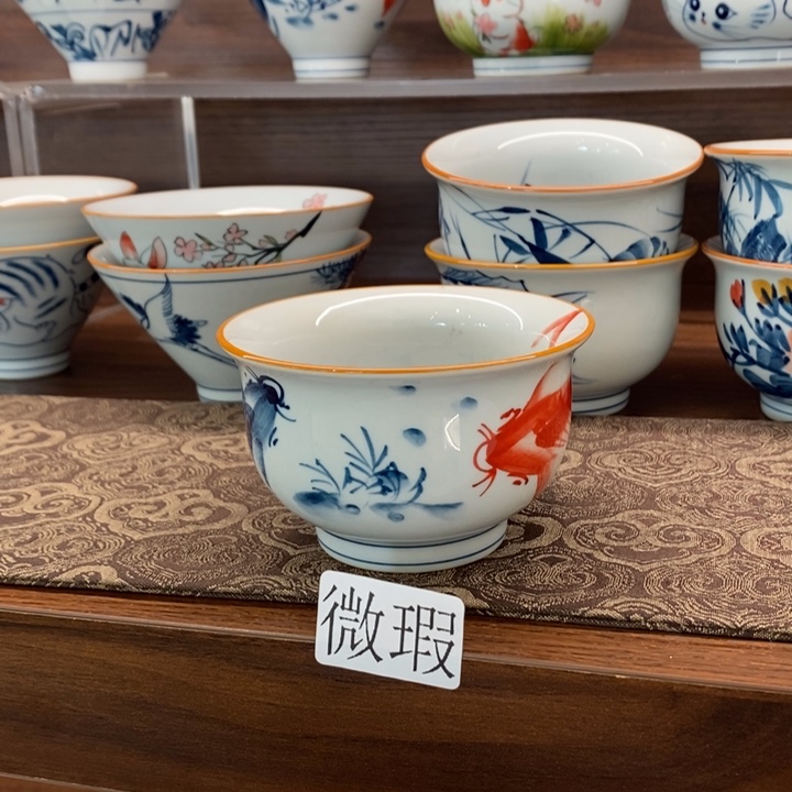 釉下老陶泥手工绘制