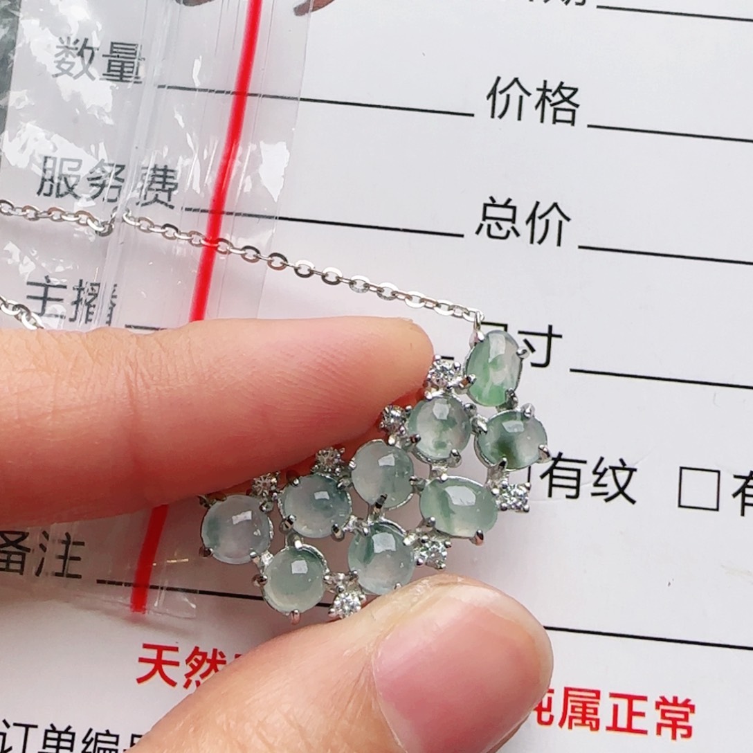 银S925镶嵌手链翡翠