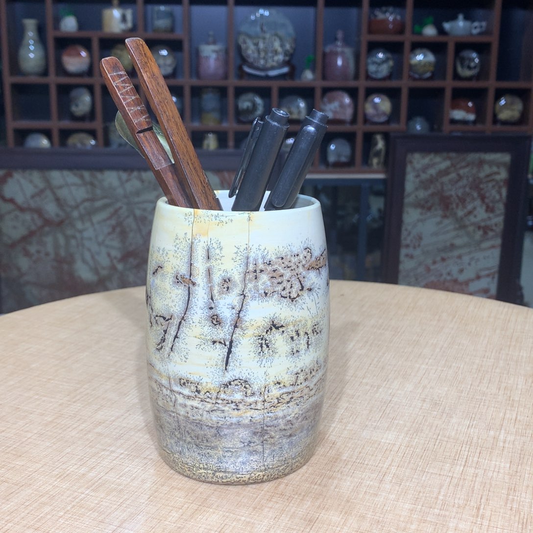 紫砂，广西国画石摆件，收藏观赏