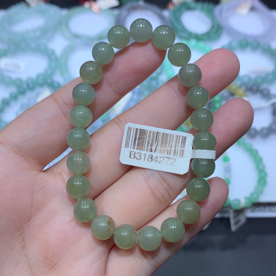 未镶嵌手串翡翠天然