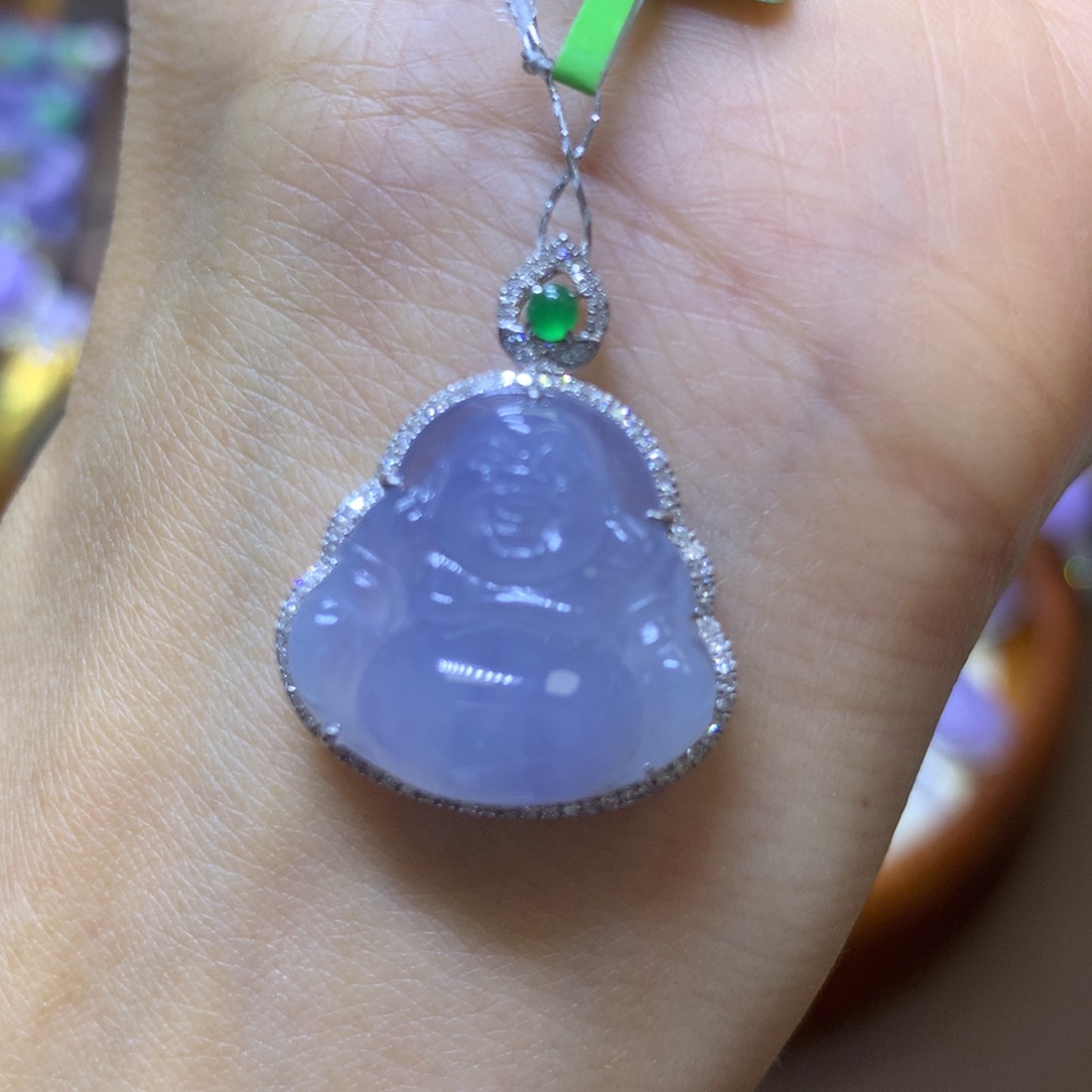 【闪购商品】翡翠颈饰18K金镶嵌翡翠