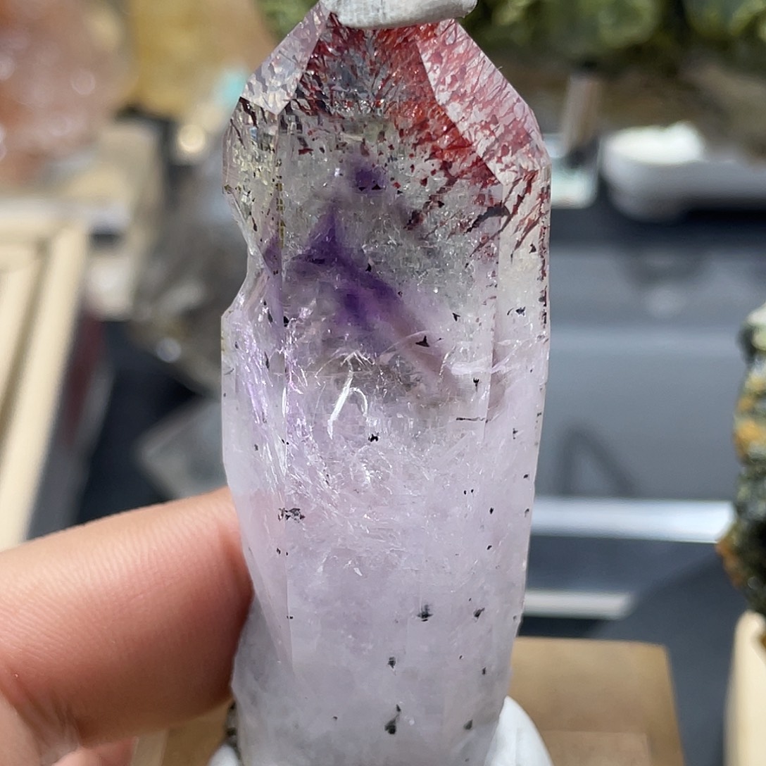 水晶红烟花超七未镶嵌