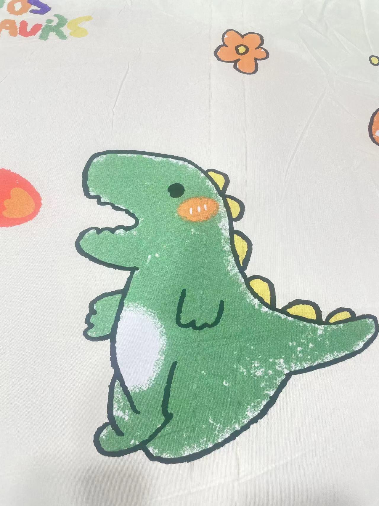 小恐龙 布头，微瑕不包加工，不是纯棉，介意勿拍（80*220cm）