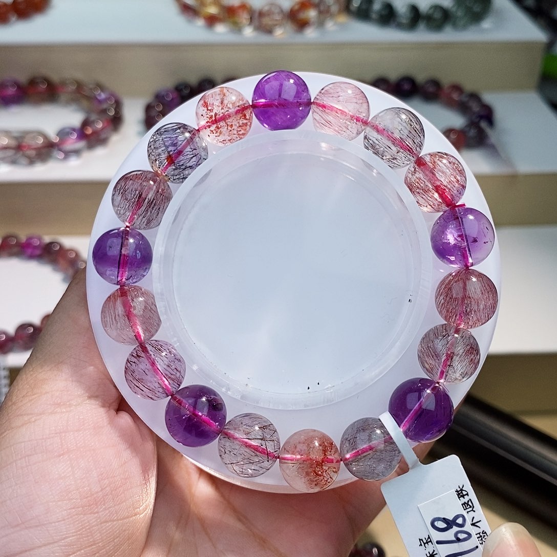 水晶手链未镶嵌黑加仑11