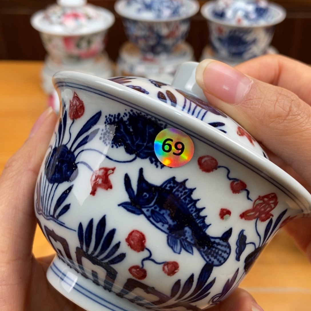 手绘现代茶具非古董