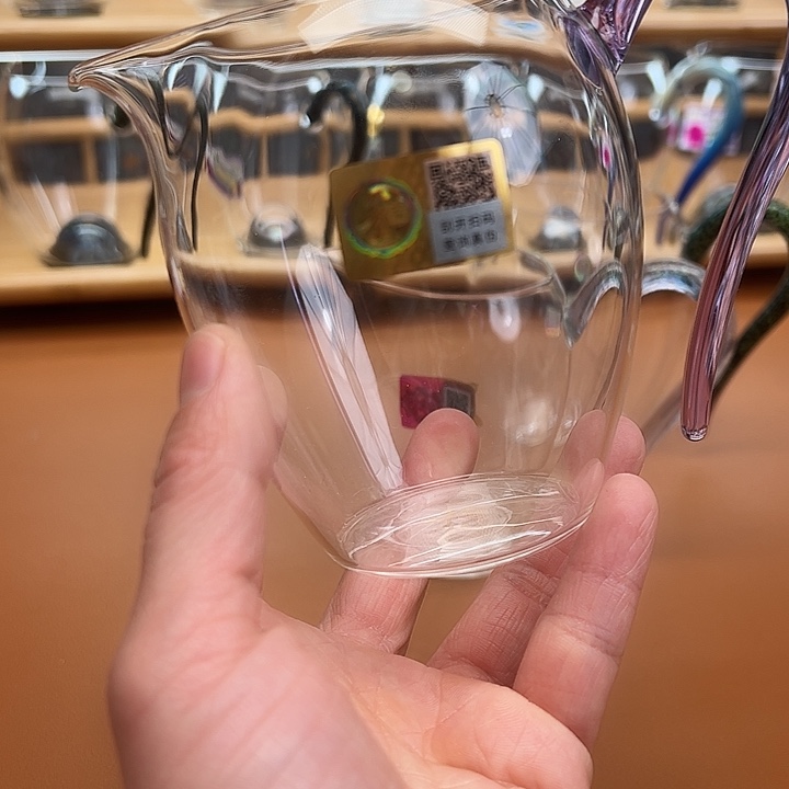 吥***氼高硼硅玻璃手柄款紫色