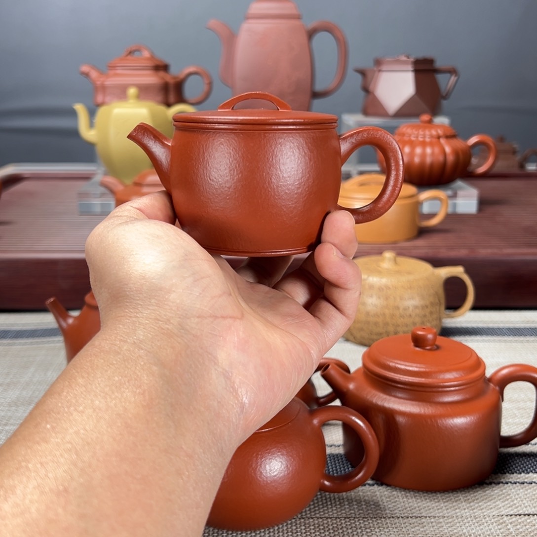 紫砂茶壶汉瓦150CC朱泥